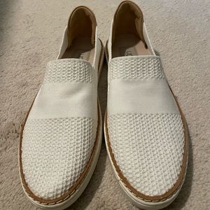 UGG white slip on sneakers